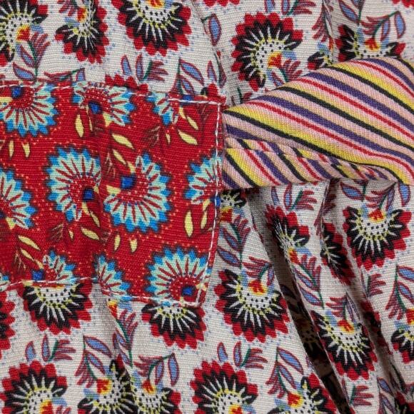 Cabi Poet Patchwork Open Front Waist Tie Kimono Duster Size Small - Picture 7 of 9